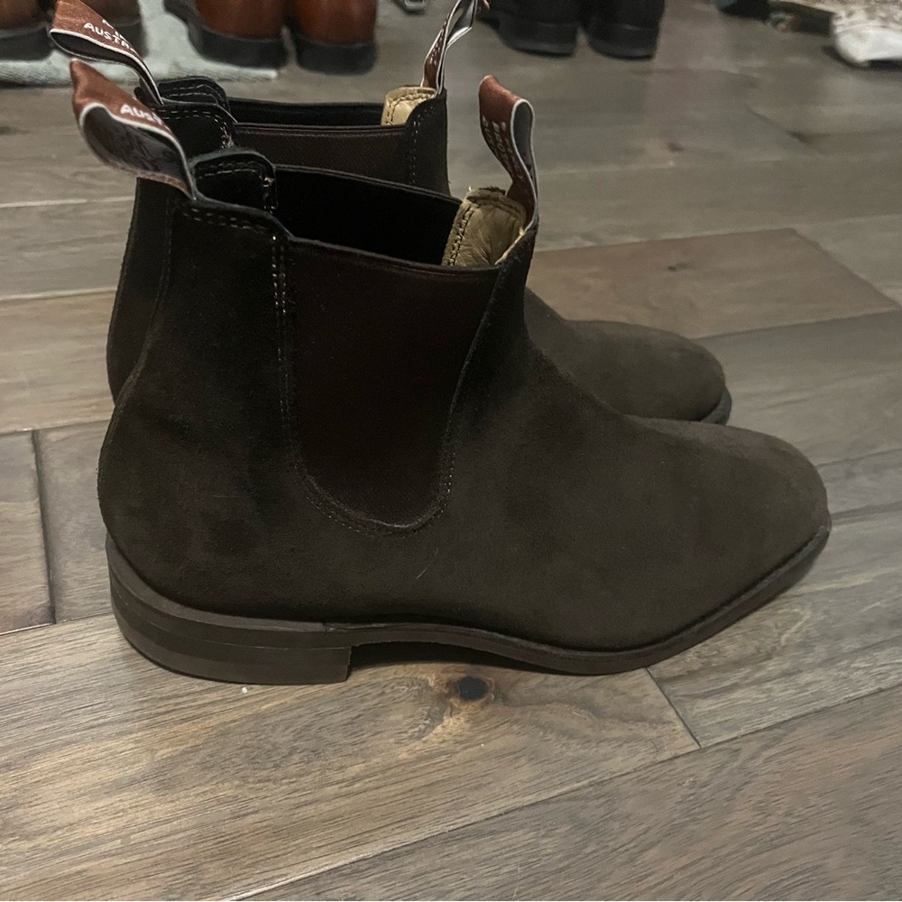 R.M. Williams Suede Brown Chelsea Boots